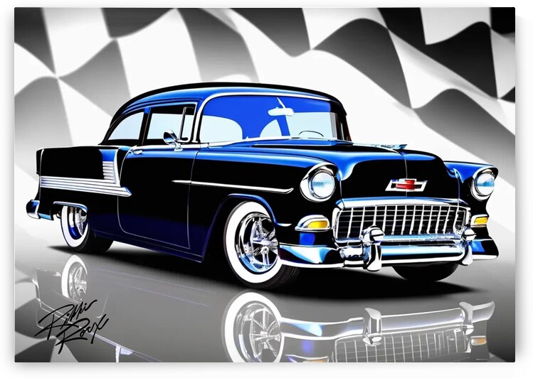 Classic 55 Chevy by Rikki Rocx Designs