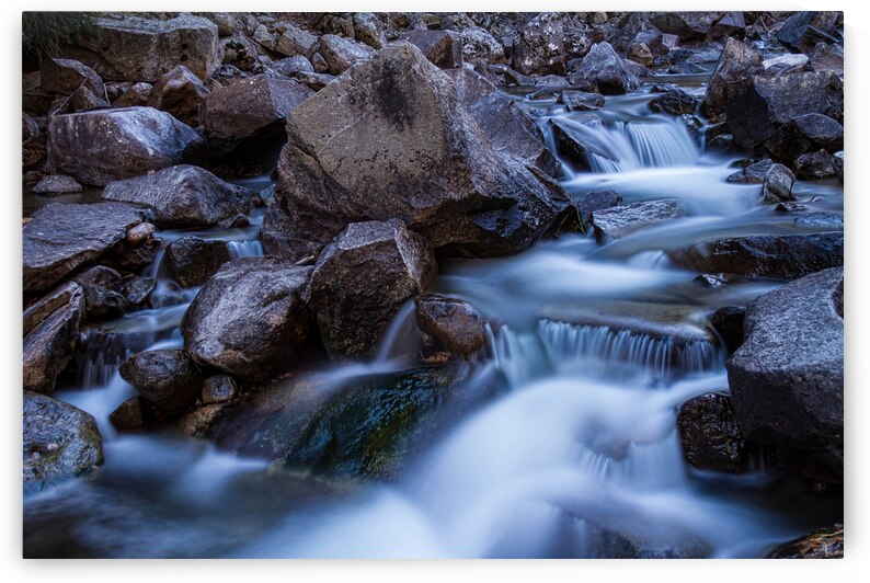 Water Falling On Boulder Creek by Bo Insogna