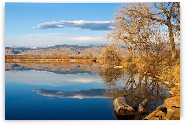 Colorado Rocky Mountain Lake Reflection View by Bo Insogna