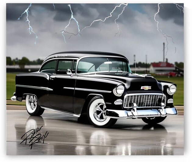 Storm n 55 Chevy by Rikki Rocx Designs