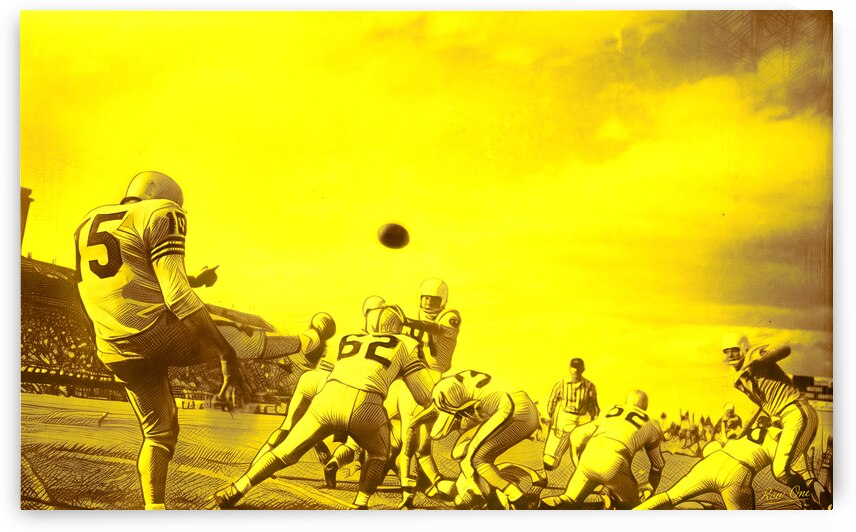 1940s Wyoming Football Action by Row One Brand