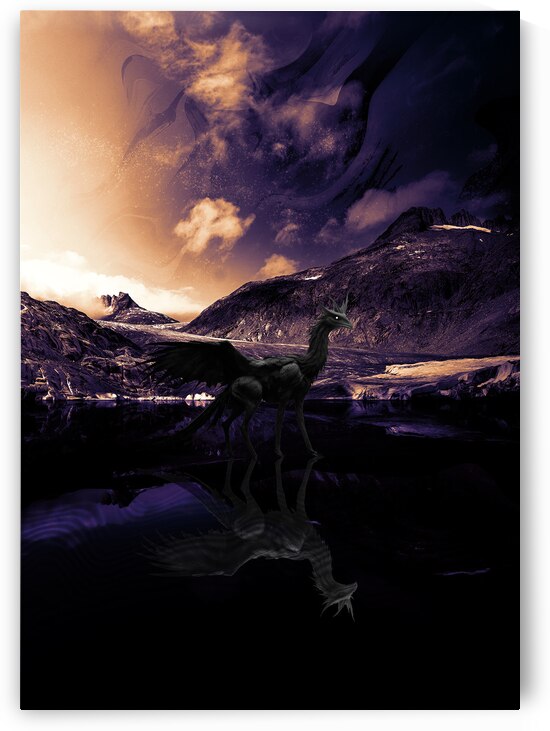 Baby Winged Dragon by Kiyo Arts