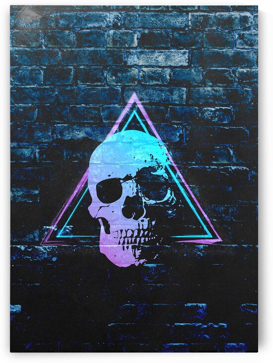 Skull on the wall by Kiyo Arts