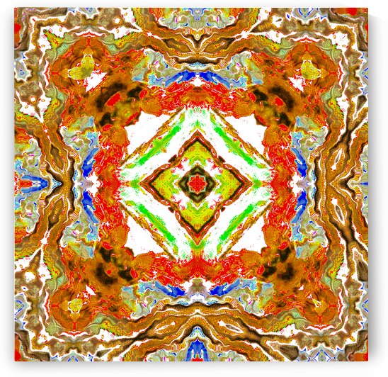 Abstract Colourful Kaleidoscope Flow by Catriona Roberts Nature Photography and Designs