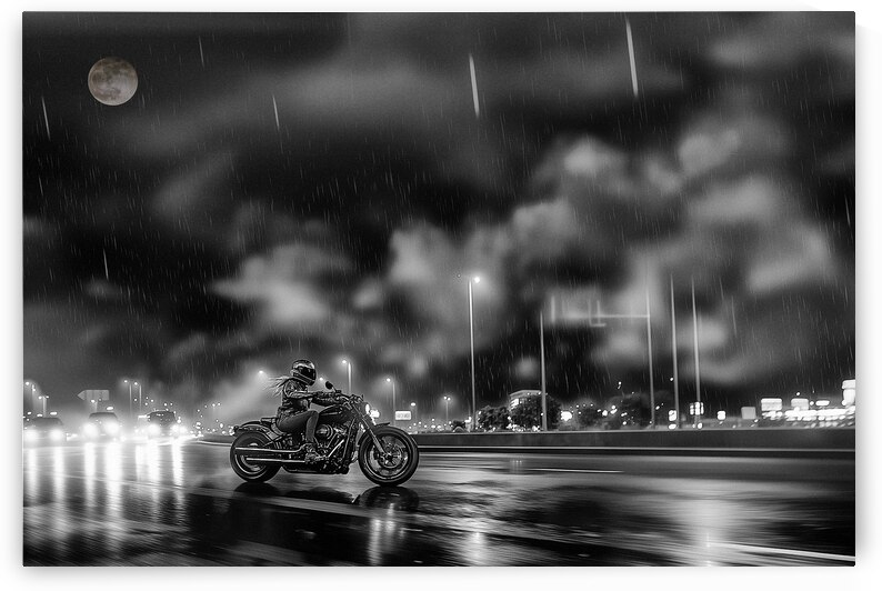 The Phantom Rider of I-40 by Image by Raymond