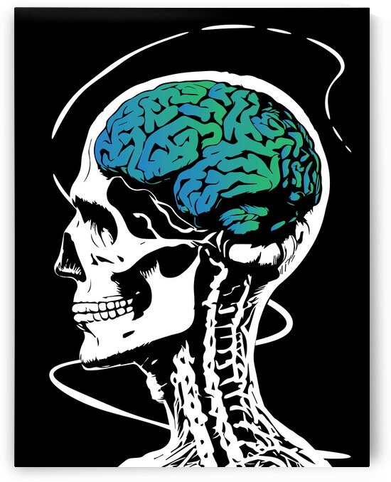 Zombie Skull by Kiyo Arts