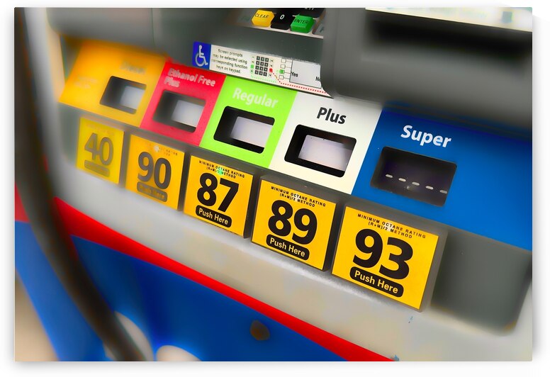 Gas Pump Fuel Selections by Bill Swartwout Photography