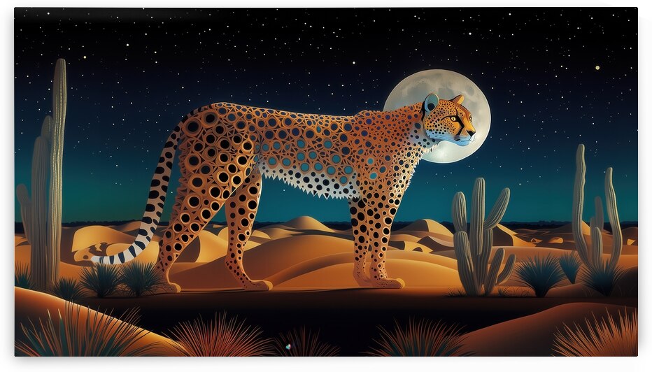 Cheetah of the Desert Moon by Dan Canopy