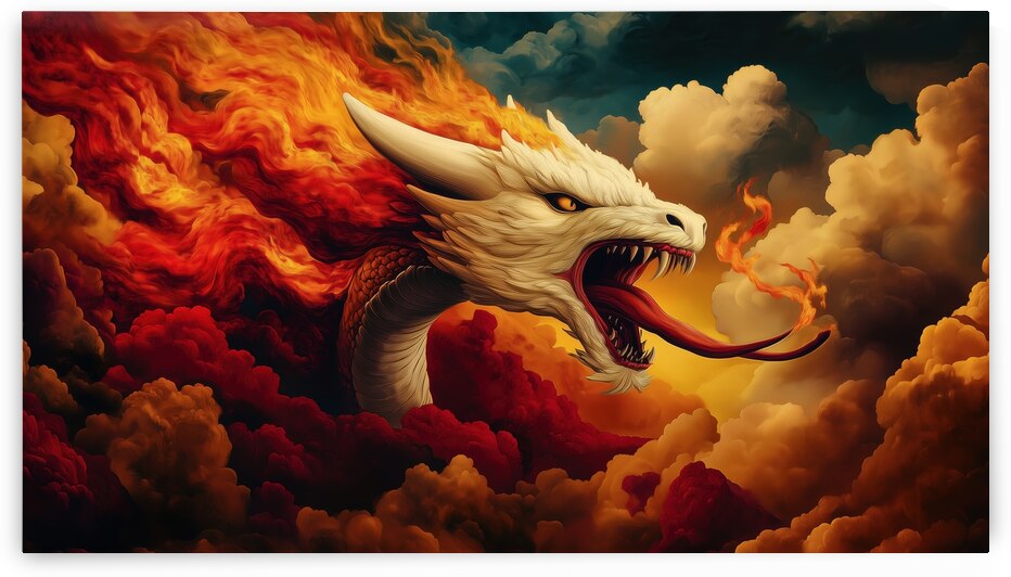 Dragon Licking the Flame by Dan Canopy