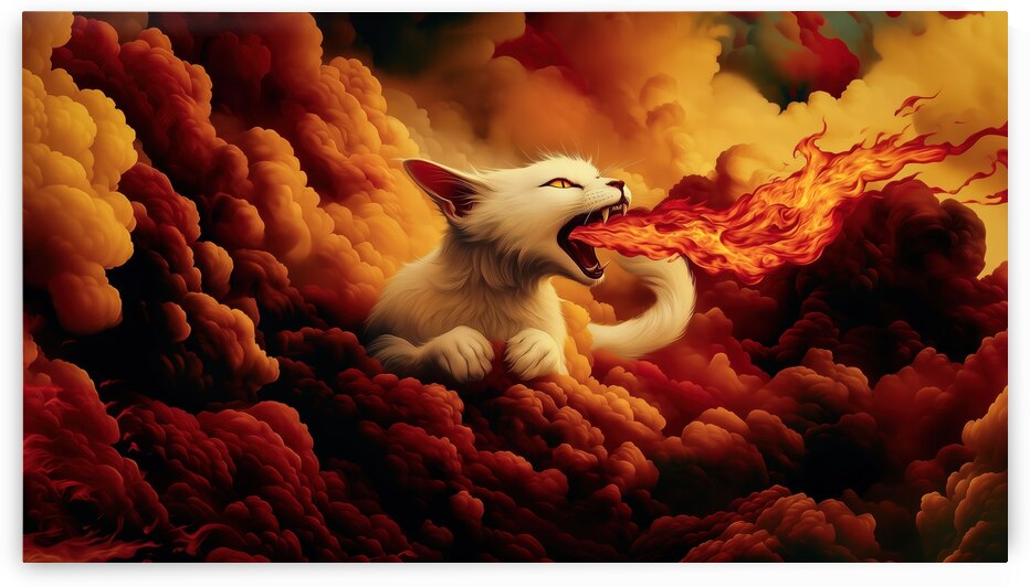 Angry Cat in the Sky by Dan Canopy