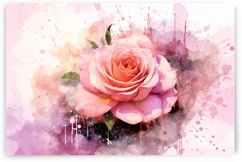 Roses Flower Painting. by Balaram Giri