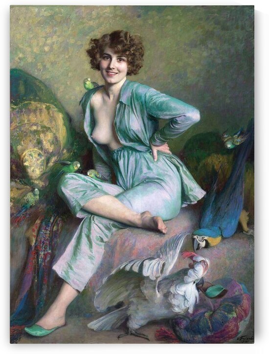 Emile Friant - The Familiar Birds . 1921 by Wirla