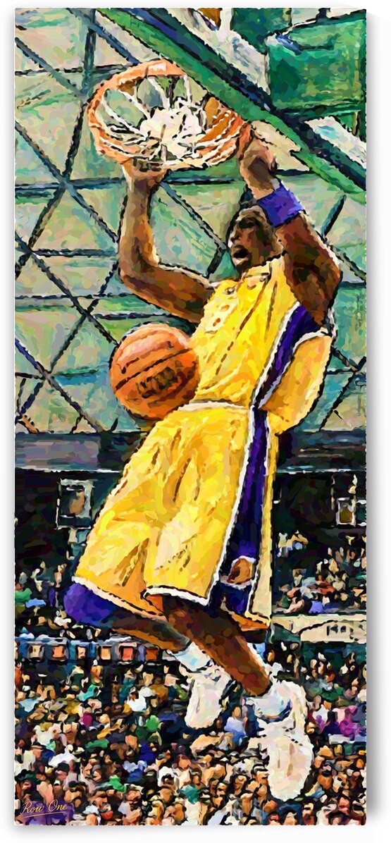 Kobe Bryant Dunk Art by Row One Brand