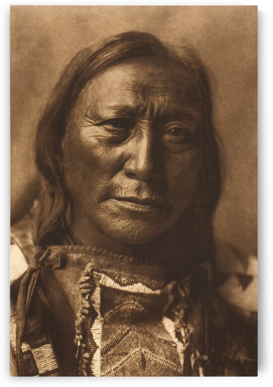 Hollow Horn Bear by Edward S. Curtis 1907 by ValergeneArt