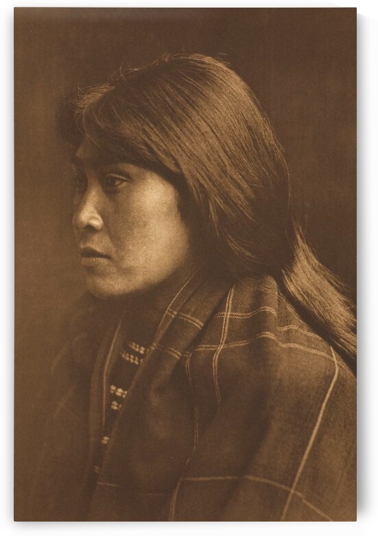 Suquamish Girl by Edward S. Curtis 1912 by ValergeneArt