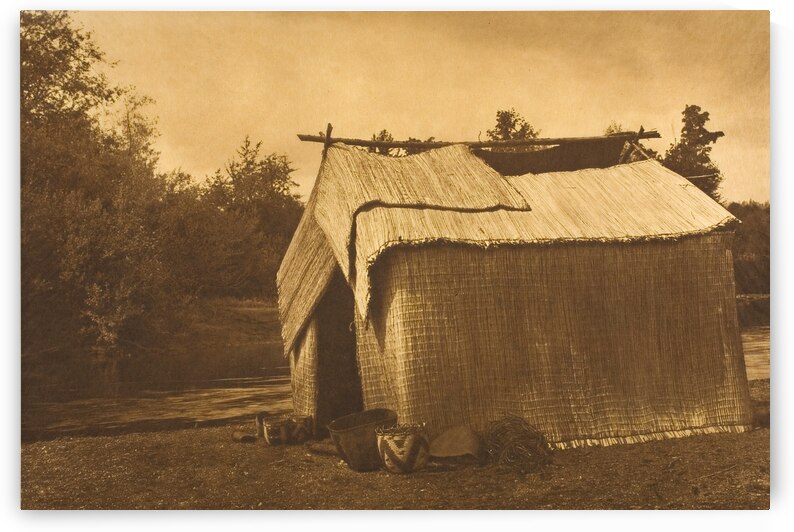 A Mat House Skokomish by Edward S. Curtis 1912 by ValergeneArt