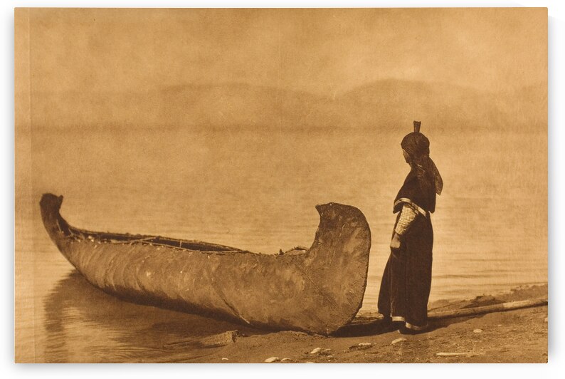 On the Shore of the Lake Kutenai by Edward S. Curtis 1910 by ValergeneArt