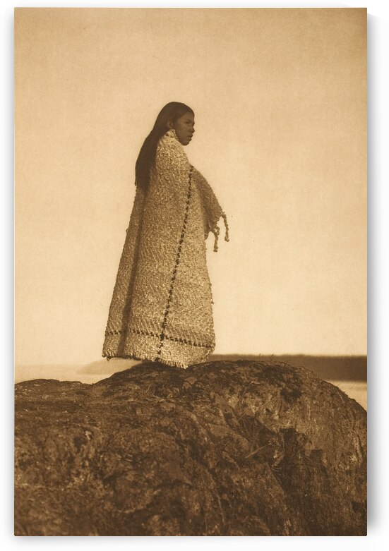 Cowichan Girl by Edward S. Curtis 1912 by ValergeneArt
