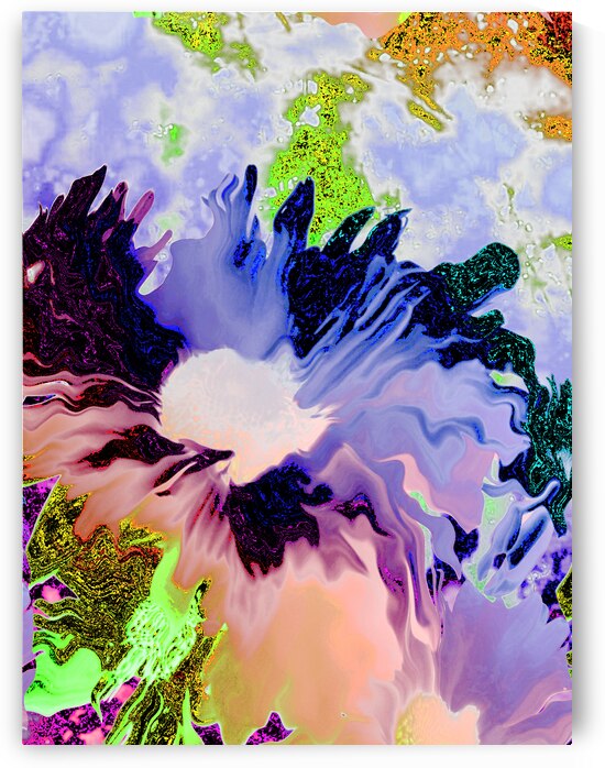 Abstract Dynamic Melting Daises  by Catriona Roberts Nature Photography and Designs