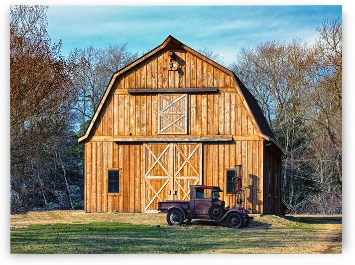 Rustic Barn with Vintage Truck by Bill Swartwout Photography