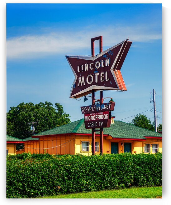 Lincoln Motel Route 66 by Andy Crawford