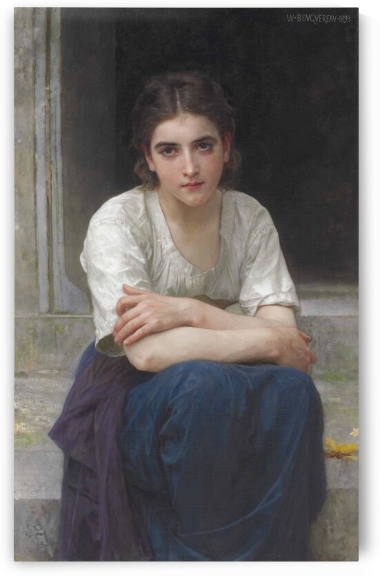 William-Adolphe Bouguereau - Reverie sur le seuil . 1893 by Wirla