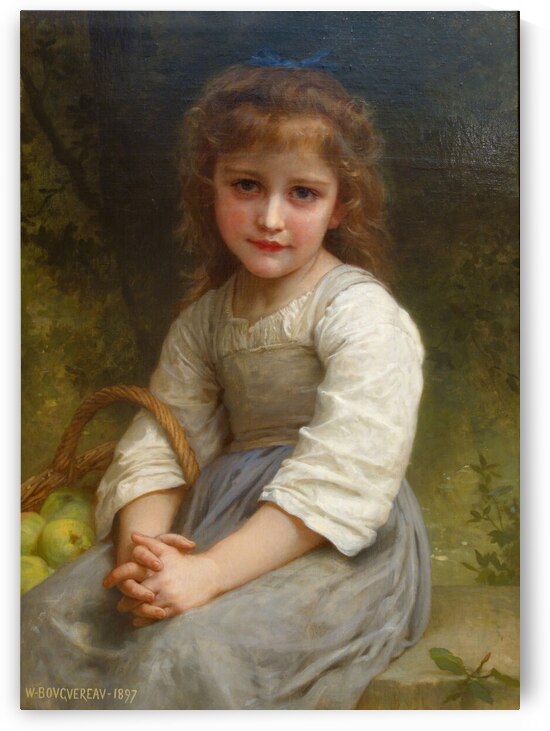  William-Adolphe Bouguereau - Little Girl with a Basket of Apples . 1897 by Wirla