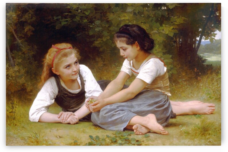 William-Adolphe Bouguereau - The Nut Gatherers . Les Noisettes . 1882 by Wirla