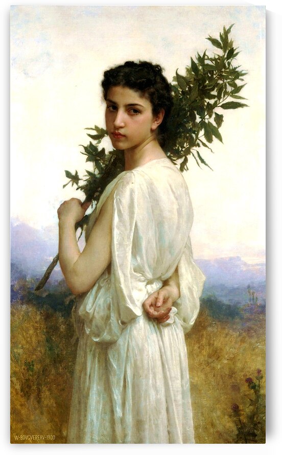 William-Adolphe Bouguereau - Laurel Branch . 1900 by Wirla