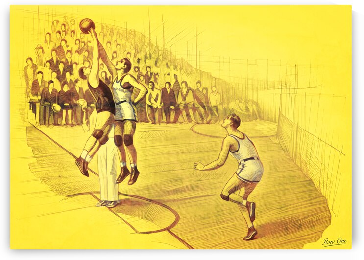 Early 1900s Missouri Basketball Jump Ball by Row One Brand