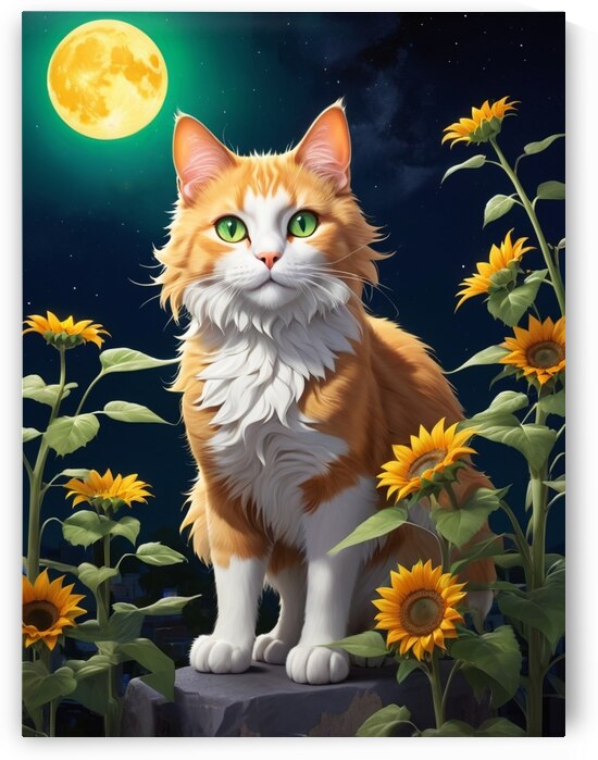 Moonlight Kitty by alaa ahmed mohamed