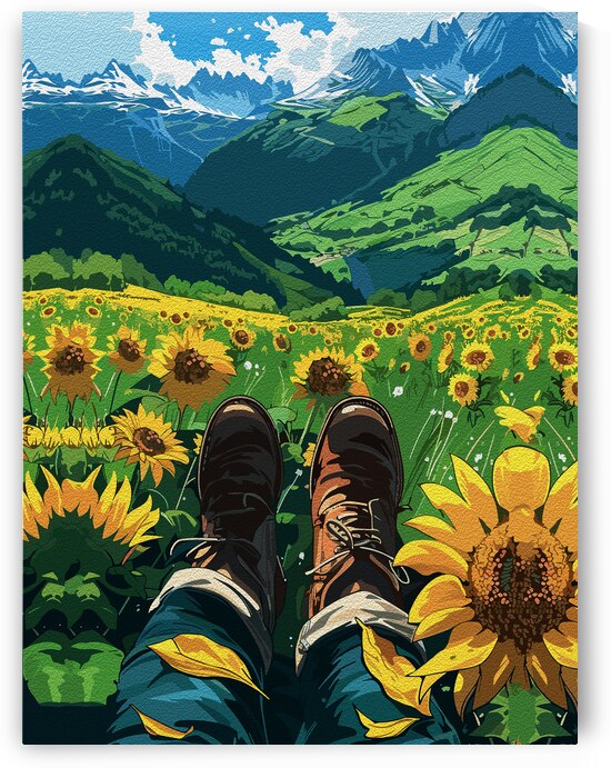 Relaxing in Sunflower Paradise by Ramy Salah Hefny