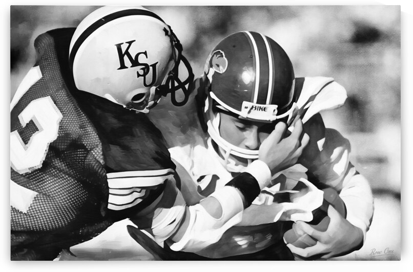 1980 Kansas State vs. Kansas Football Art by Row One Brand