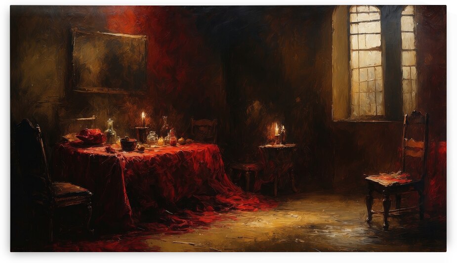 Empty Chairs and Empty Tables Red by The Mabazza Foundation 