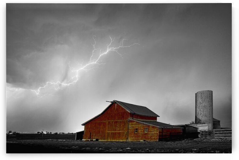 Watching The Storm From The Farm BWSC by Bo Insogna