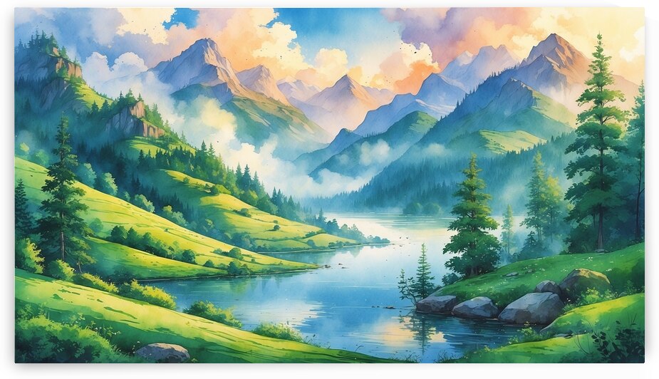 Mountain Reflections  by Jacob Farkas