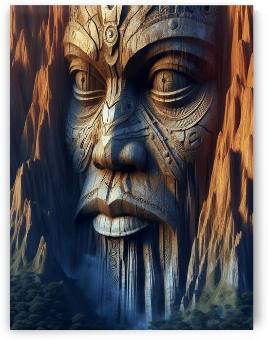 Abstract art Mountain Man by Urban Interior Art