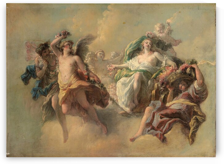 Triomphe De Flore by Circle of Antoine–François Callet [1741–1823] by MyCozyFineArt