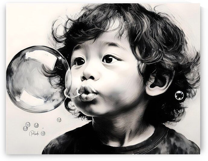 Blowing Bubbles by Pabodie Art
