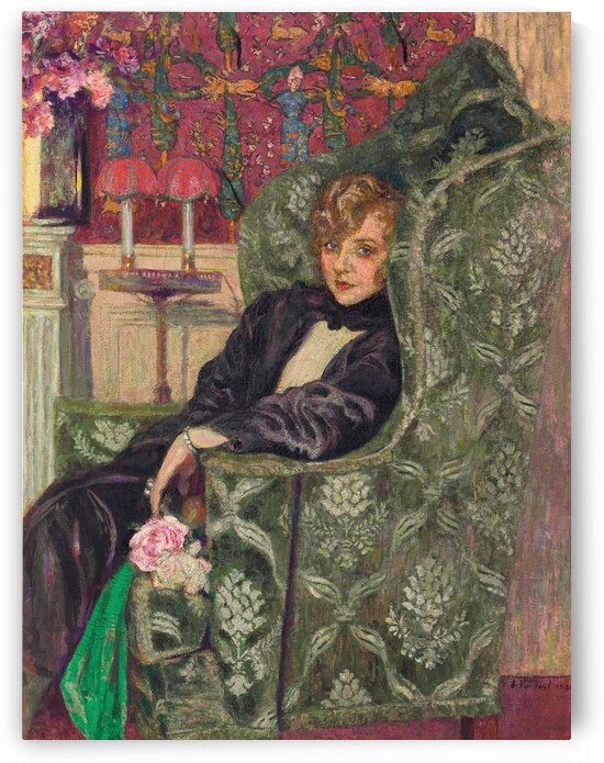 Yvonne Printemps au fauteuil [1921] by Édouard Vuillard [1868–1940] by MyCozyFineArt
