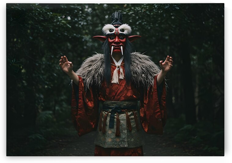 Mask of the Mountain Where Myth and Nature Conver by JoArt