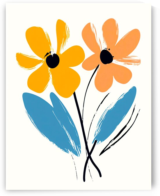 Simple Abstract Flowers by Travelling Light