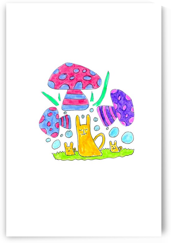 Abstract Mushroom Dreams by Catriona Roberts Nature Photography and Designs