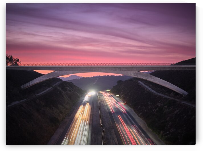 Lilac Bridge Sunrise Close Up by Ryan Cameron