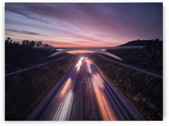 Lilac Bridge Sunrise Wide Angle by Ryan Cameron