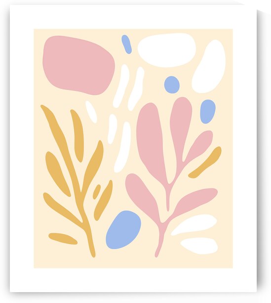 Matisse Inspired Shapes Pastel Colors by Travelling Light