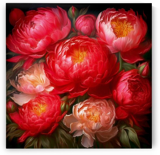 Bouquet of Peonies by Thea Menagh