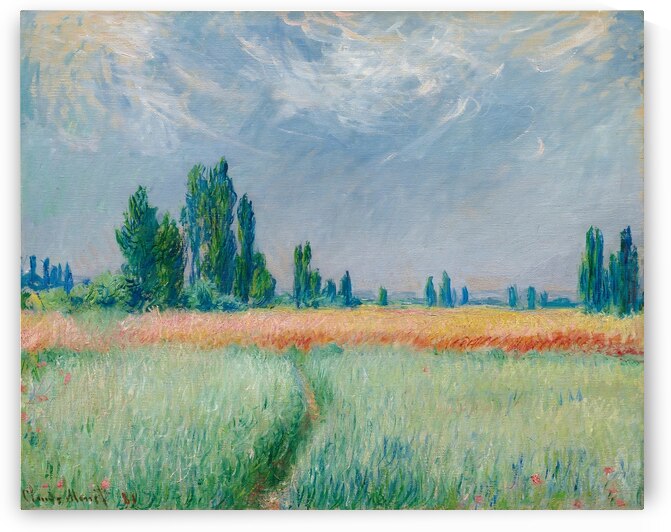 Champ De Blé [1881] by Claude Monet [1840–1926] by MyCozyFineArt