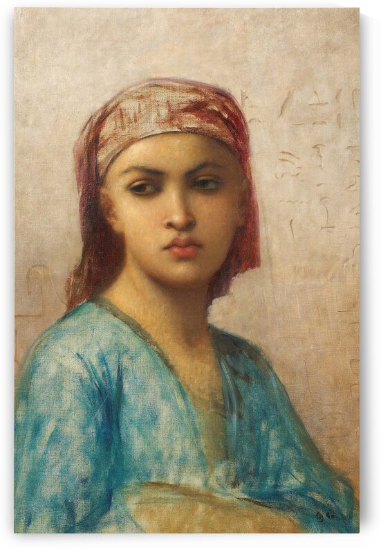 Portrait Of An Oriental Woman by Charles Landelle [1821–1908] by MyCozyFineArt