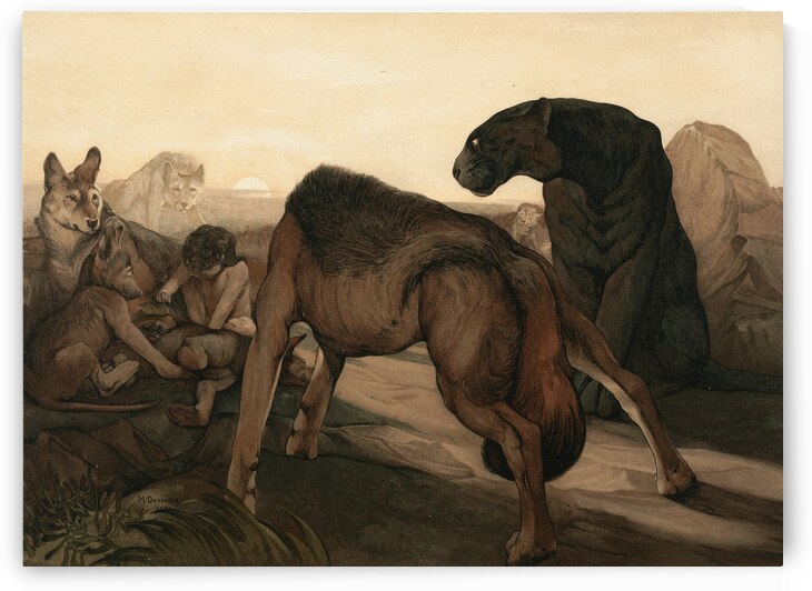 Council Rock [1903] by Charles Maurice Detmold [1883–1908] by MyCozyFineArt